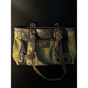 BOC Women's Green Faux Leather Shoulder Bag Purse